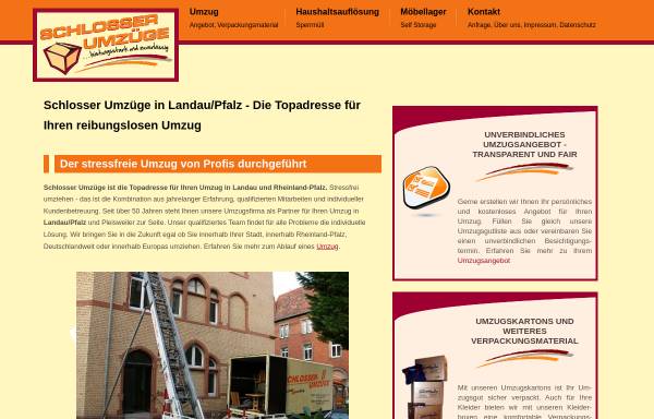 Vorschau von www.schlosser-umzuege-landau.de, Umzüge D. Schlosser GmbH