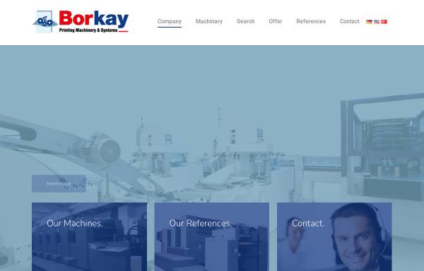 Vorschau von www.borkay.de, Borkay Maschinenhandel, Inh. Ayhan Boerekci