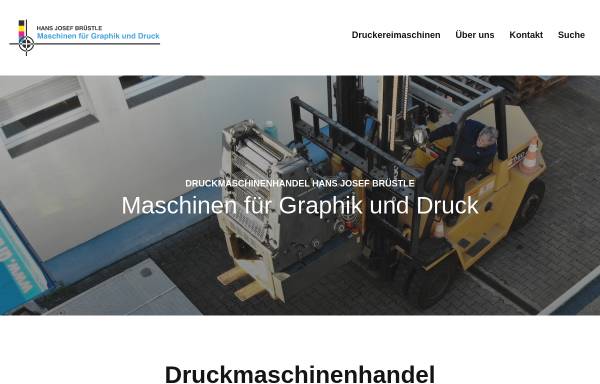 Vorschau von www.druckmaschinenhandel.de, Druckmaschinenhandel Hans Josef Brüstle