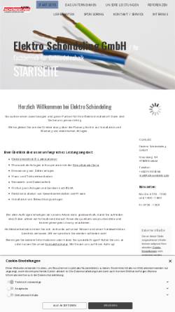 Vorschau der mobilen Webseite www.xn--schndeling-gcb.de, Elektro Schöndeling GmbH