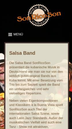 Vorschau der mobilen Webseite www.sonricoson.de, SonRicoSon