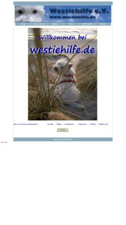 Vorschau der mobilen Webseite www.westiehilfe.de, Westiehilfe