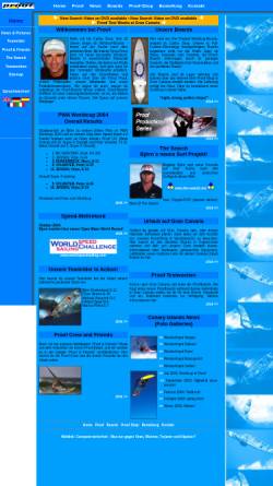 Vorschau der mobilen Webseite www.proofboard.com, Proof Canarias SL Windsurf Boards