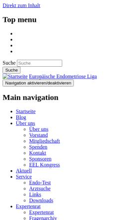 Vorschau der mobilen Webseite www.endometriose-liga.eu, Endometriose.de - Das Patienten-Magazin