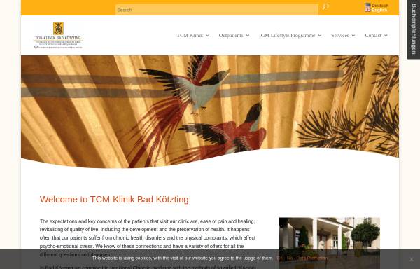 Vorschau von www.tcm.info, TCM-Klinik Kötzting