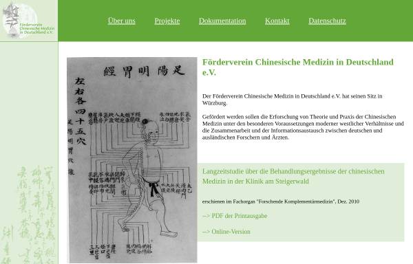 Vorschau von www.tcm-forschung.de, Förderverein Chinesische Medizin in Deutschland e.V.