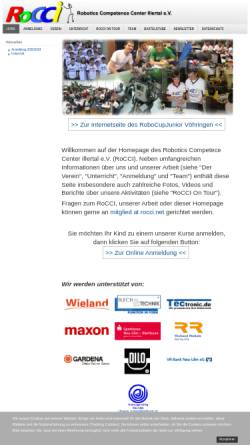 Vorschau der mobilen Webseite www.rocci.net, RoCCI - Robotics Competence Center Illertal e. V.