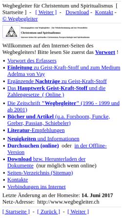 Vorschau der mobilen Webseite www.wegbegleiter.ch, Christentum und Spiritualismus