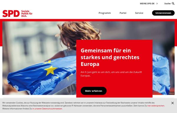 Vorschau von www.spd.de, Sozialdemokratische Partei Deutschlands (SPD)