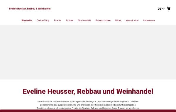Vorschau von www.ustermer.ch, Heusser Rebbau und Weinhandel