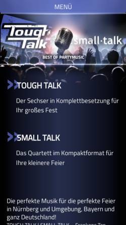 Vorschau der mobilen Webseite www.toughtalk.de, Tough Talk