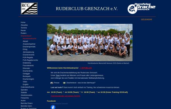 Vorschau von www.ruderclubgrenzach.de, Hornfelsedrache