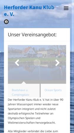 Vorschau der mobilen Webseite www.werredragons.de, Werre-Dragons Herford - Drachenboot-Team