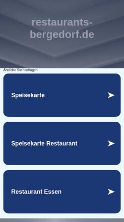 Vorschau der mobilen Webseite www.restaurants-bergedorf.de, Restaurants in Bergedorf