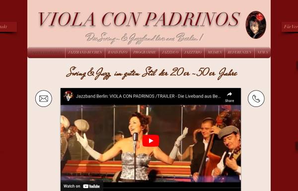 Vorschau von www.violaconpadrinos.de, Viola con Padrinos