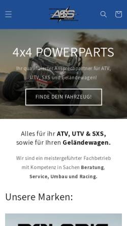 Vorschau der mobilen Webseite ass4x4.de, Allrad Service Schneider