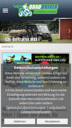 Vorschau der mobilen Webseite www.quadstopp.de, Quadstopp, Vicky Katzor