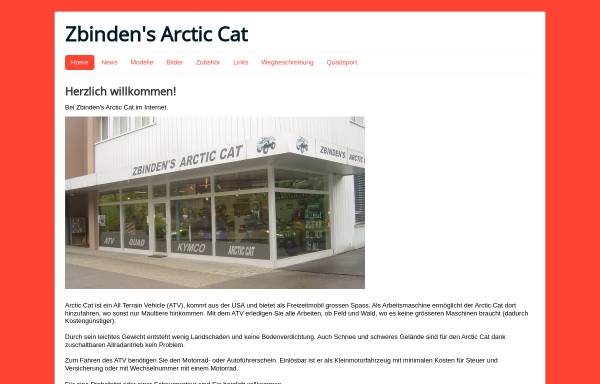 Vorschau von www.zbinden-quad.ch, Zbindens Arctic Cat, Schwarzenburg (CH)