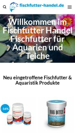 Vorschau der mobilen Webseite www.aquaristik-singer.de, Aquaristik Singer