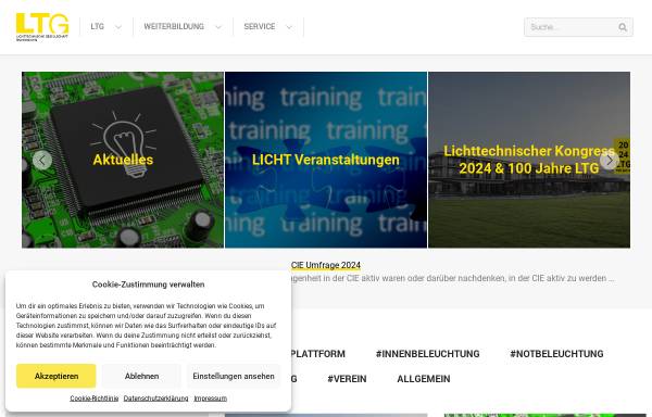 Vorschau von www.ltg.at, Lichttechnische Gesellschaft Österreichs