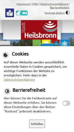 Vorschau der mobilen Webseite www.heilsbronn.de, Stadt Heilsbronn