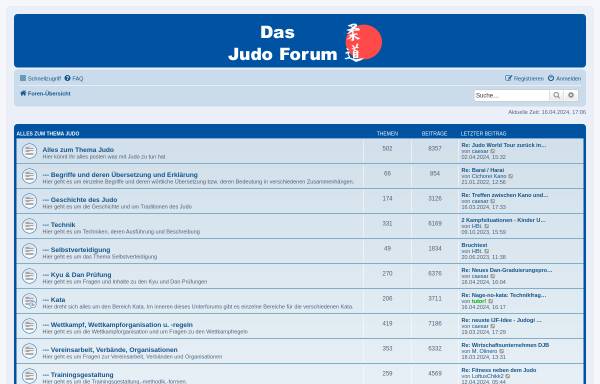 Vorschau von www.dasjudoforum.de, Das Judo Forum