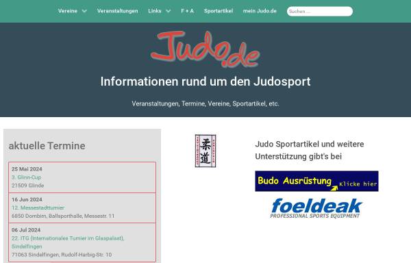 Vorschau von www.judo.de, Judo Online