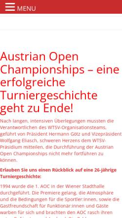 Vorschau der mobilen Webseite www.austrianopen.at, Austrian Open Wien