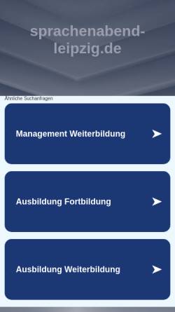 Vorschau der mobilen Webseite www.sprachenabend-leipzig.de, Leipziger Sprachenabend