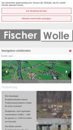 Vorschau der mobilen Webseite www.fischerwolle.com, Fischer Wolle GmbH