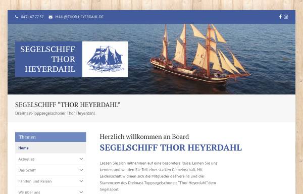Vorschau von www.thor-heyerdahl.de, Thor Heyerdahl