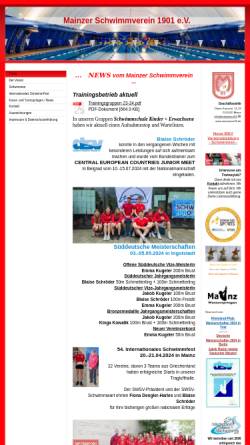 Vorschau der mobilen Webseite www.mainzersv01.de, Mainzer SV 1901 e.V.
