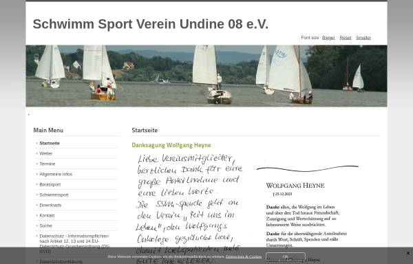Vorschau von www.ssvu-mainz.de, Schwimm-Sport-Verein Undine 08 Mainz e.V.