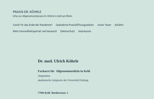 Dr. med. Ulrich Koehrle