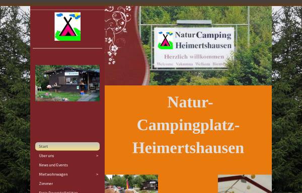 Vorschau von www.natur-campingplatz-heimertshausen.de, Camping Heimertshausen