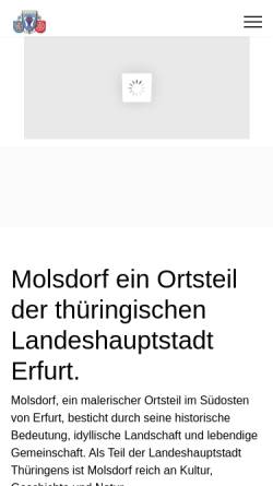 Vorschau der mobilen Webseite www.molsdorf.de, Erfurt-Molsdorf