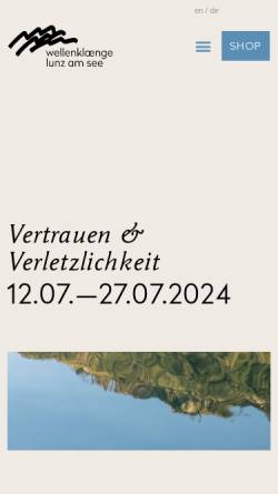 Vorschau der mobilen Webseite www.wellenklaenge.at, Wellenklänge Lunz am See