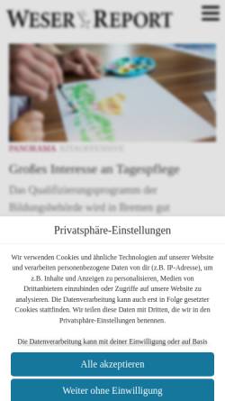 Vorschau der mobilen Webseite www.abisz.de, A-BIS-Z Anzeigenmarkt