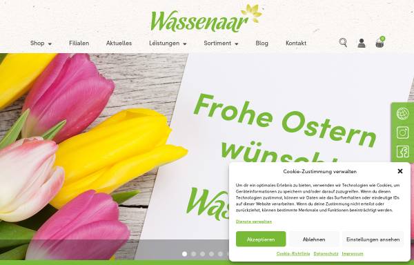 Vorschau von www.wassenaar.de, GartenCenter Wassenaar