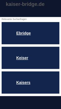 Vorschau der mobilen Webseite www.kaiser-bridge.de, Dr. Karl-Heinz Kaiser - Bridgereisen