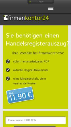 Vorschau der mobilen Webseite www.tge-gmbh.de, TGE GmbH