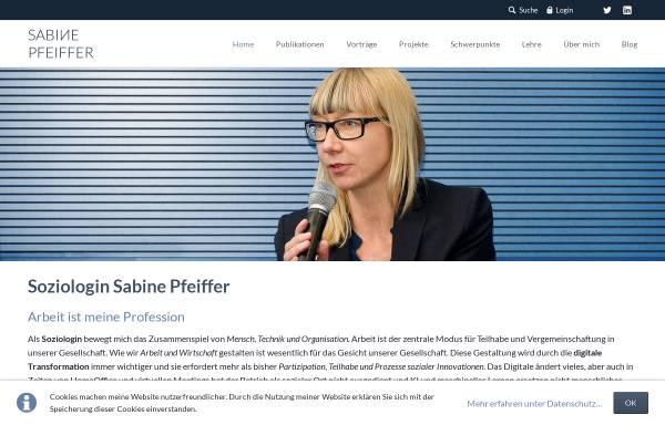 Vorschau von www.sabine-pfeiffer.de, Pfeiffer, Sabine