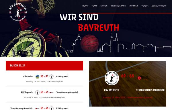Vorschau von www.rbb-bayreuth.de, RSV Bayreuth