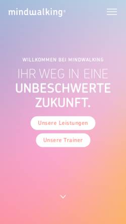 Vorschau der mobilen Webseite www.mindwalking.de, MindWalking