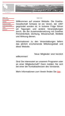 Vorschau der mobilen Webseite www.goethe-gesellschaft.ch, Goethe-Gesellschaft Schweiz