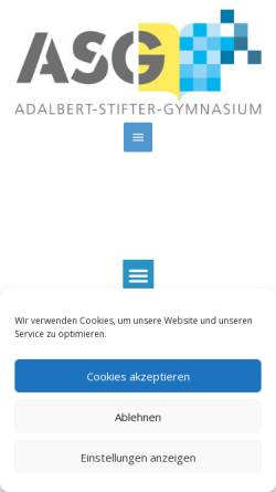 Vorschau der mobilen Webseite www.asg-castrop-rauxel.de, Adalbert-Stifter-Gymnasium