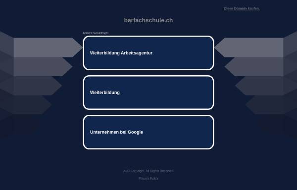 Vorschau von www.barfachschule.ch, Barfachschule Kaltenbach GmbH
