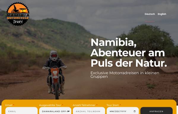 Vorschau von www.namibia-enduro-tours.com, Namibia Enduro Tours