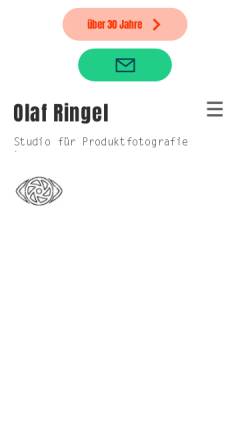 Vorschau der mobilen Webseite www.studioringel.com, Olaf Ringel Studio für Produktfotografie