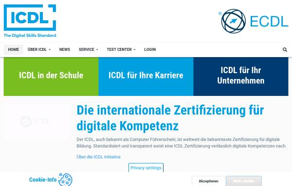 Vorschau von www.ecdl.at, Europäischer Computer Führerschein